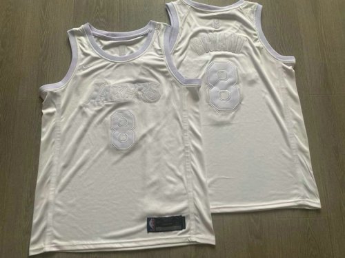 NBA 8 Kobe Bryant Lakers authentique Maillot all blanc